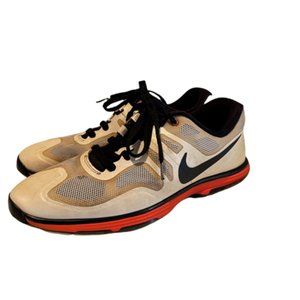 Nike Hyperfuse 628340-001 Mens White & Beige Synthetic Golf Shoes Size 8